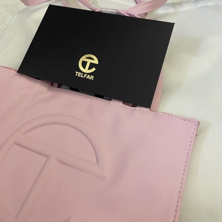 pink Telfar Medium Shopping Bag