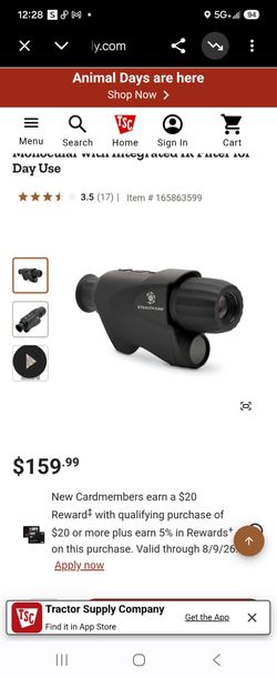 Night vision monocular