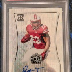2020 LEAF Metal Draft Jonathan Taylor Silver Wave Auto /50
