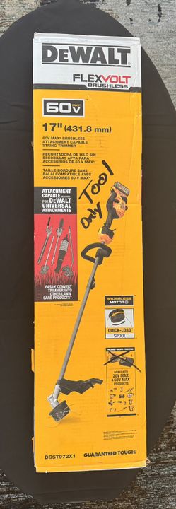 Dewalt DeWalt FLEXVOLT 60V MAX 17 in. Cordless Battery Powered Attachment Capable Trimmer (Tool Only)
