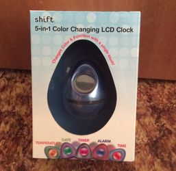 Color Changing LCD Clock