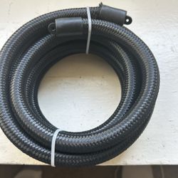 AN8 Braided Fuel Hose Nylon CPE 10FT Black