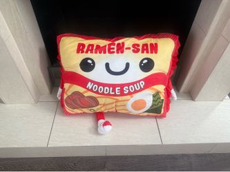 Tom Ramen noodle soup plush pillow large