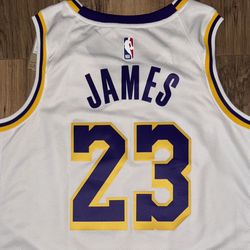 New Men’s Size Large & XL LA Lakers Nike LeBron James Jersey 