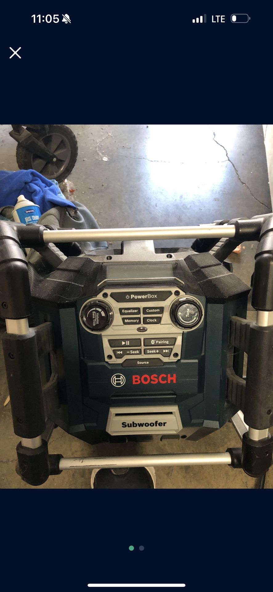 Bosch GPB18V-5CN 18V Cordless Lithium Ion Power Box Jobsite Radio