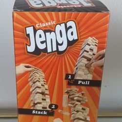 Hasbro Gaming Jenga Classic Game with Genuine Hardwood Blocks