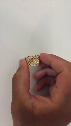 Size 8 Gold Nugget Ring 💎🔥