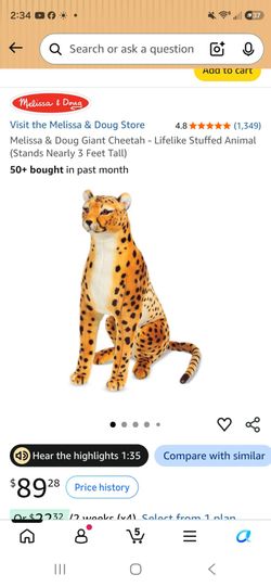Melissa & Dough Giant 3 ft Cheetah