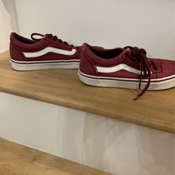 Red Lace Up Vans