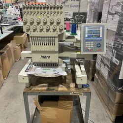 2002 Inbro 12 Color embroidery machine