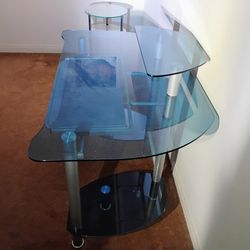 Glass Computer Table