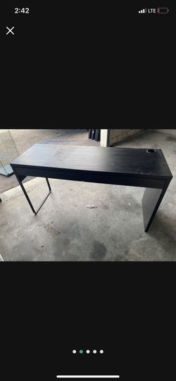 Black Brown Ikea Desk