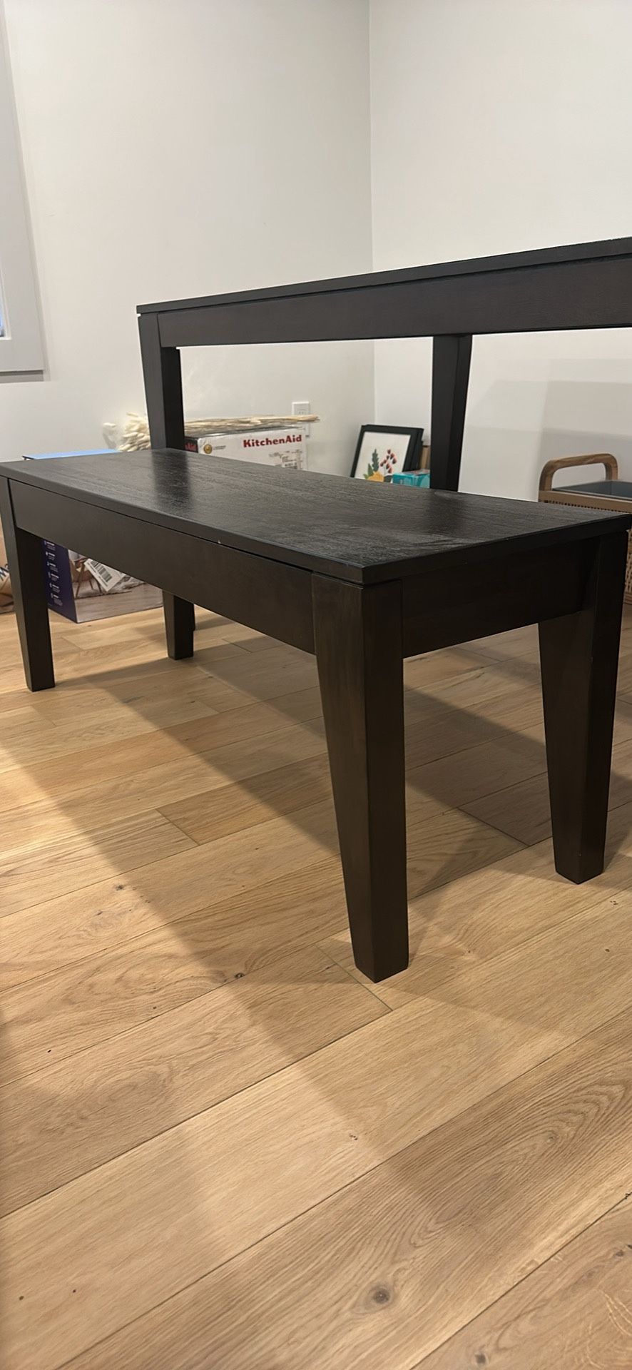 Wood Storage Bench
