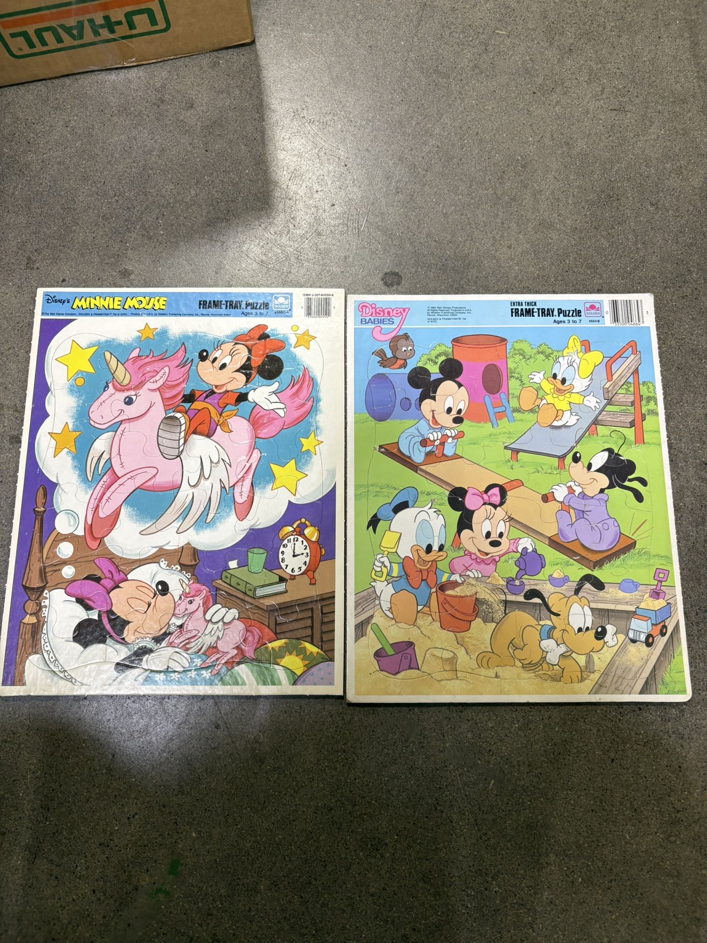 Vintage Disney Baby Puzzles Picture Frame