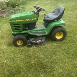 John Deere STX 38 riding lawn mower