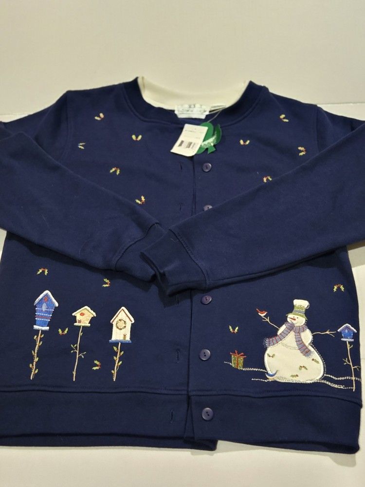 Vintage Shenanigans Button Up Holiday Sweater