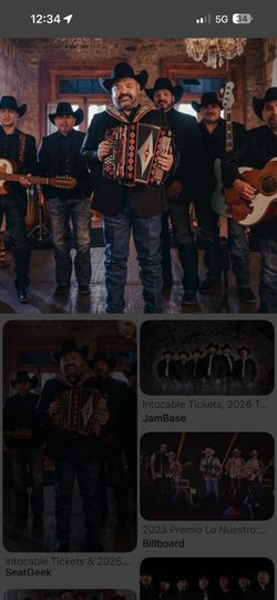 Intocable Concert Tickets