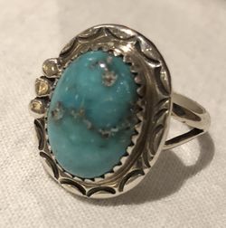Sterling/ turquoise ring