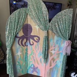 Mermaid Backdrop For Kids Party