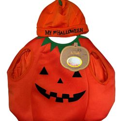 My First Halloween Baby Girl Boy Unisex Pumpkin Halloween Costume NEW!!!