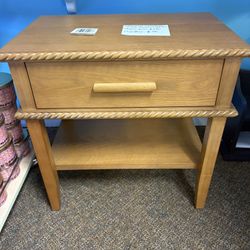 Threshold Azorella Nightstand Oak Brown