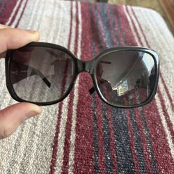 Tory Burch TY7004 Oversized Gradient Square Sunglasses Black/Gold Designer Chic