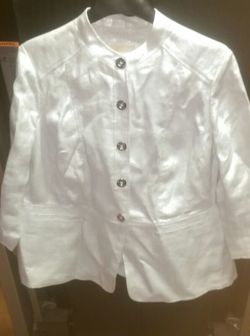 Michael Kors silver blazer size 16 W