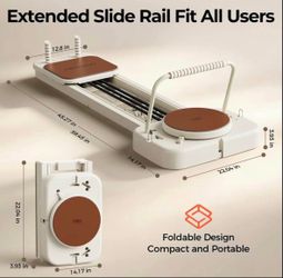 Foldable Pilates Sliding Board Exercise Machine