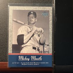 Mickey Mantle. UD Pinstripes Exclusive Card