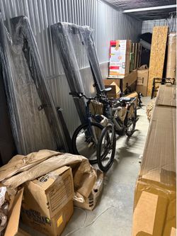 3 partial full storage units