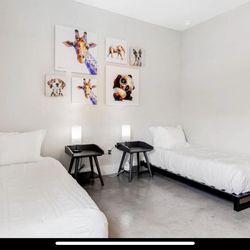 Twin Bed Set – Cooling Gel Mattress + USB Nightstand – $350