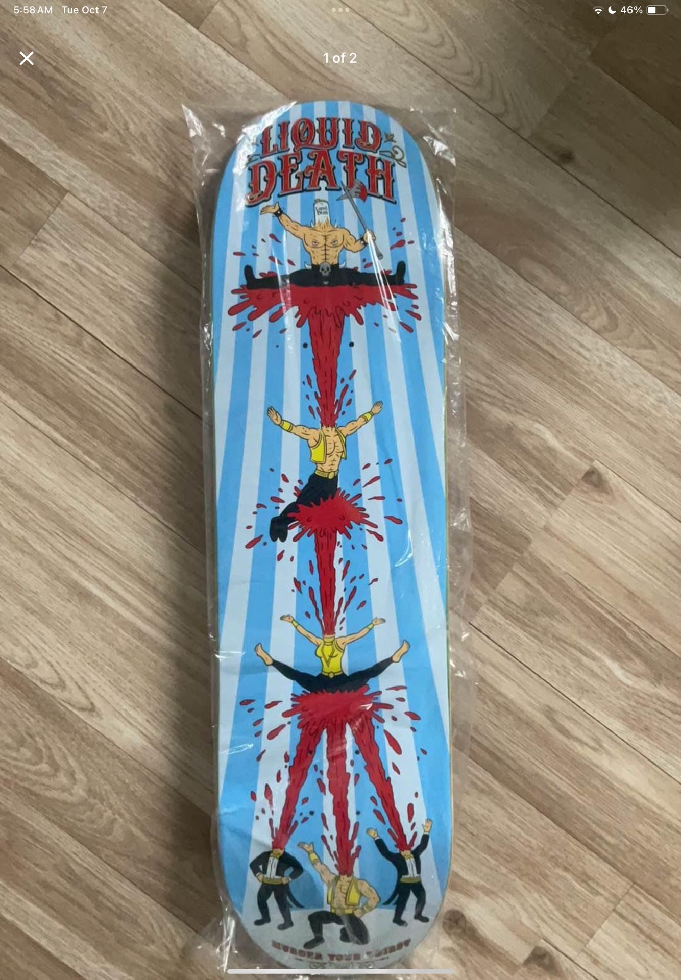 Liquid Death Skateboard