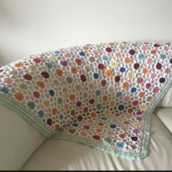Handmade crochet blanket