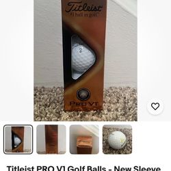 Titleist PRO V1 Golf Balls - New Sleeve - 3 Balls Actalent Logo