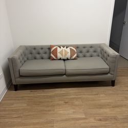 World Market Fog Grey Kendall Sofa - need to pickup asap