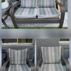Wicker Patio Set Allen & Roth