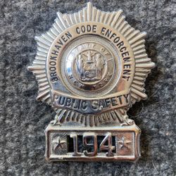 Public Safety Badge  Brookehaven Code enforcement