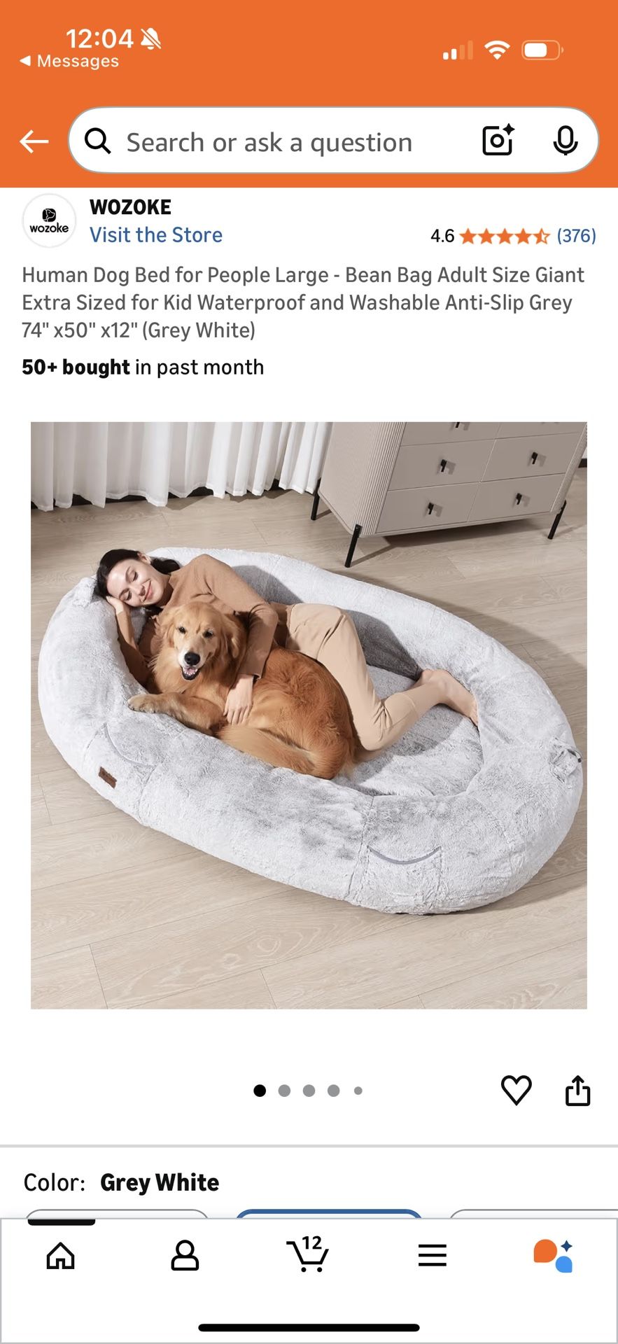 Human Sized Dog Bed