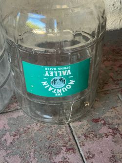3 Mountain Valley Spring Water Glass Jug No Caps MAKE OFFER PLZ