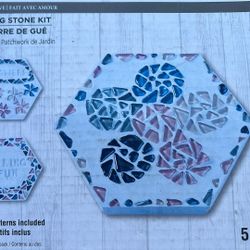 2 Kits - Cement / Mosaic Glass Stepping Stones