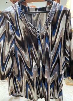 Blouse, nations, woman 2X