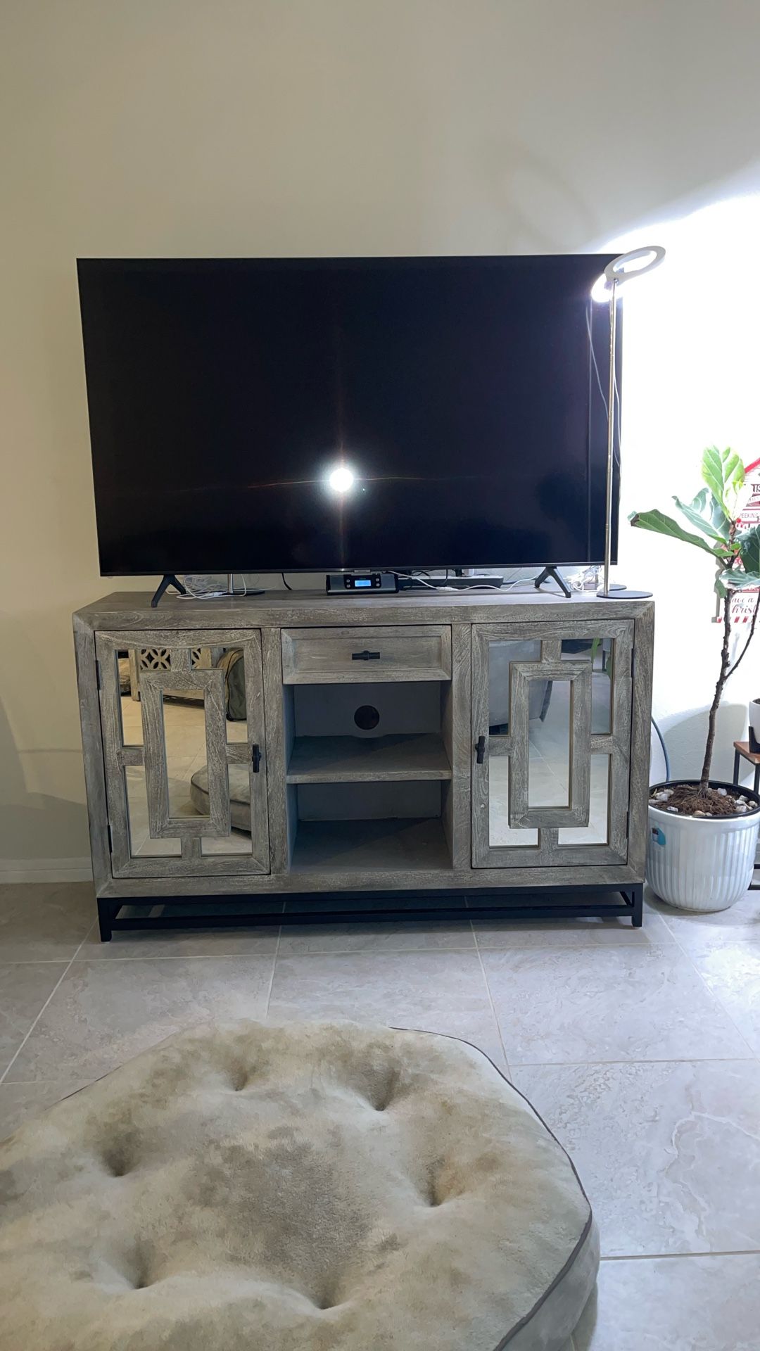 TV STAND - PARLOR ASH GREY