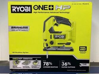 Ryobi PBLJ01 ONE+ HP 18V Brushless Cordless Jig Saw (Tool Only)