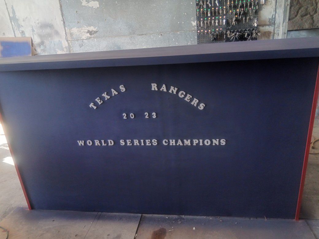 Texas Rangers Man Cave Bars 