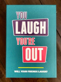 You Laugh You're Out [Try Not to Laugh Family Card Game for Adults & Teens | White Elephant Gift for Adults | 125 Prompt Fun Cards for Family Game Nig