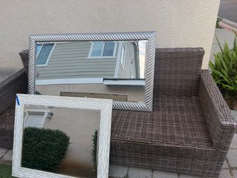 Two large mirrors