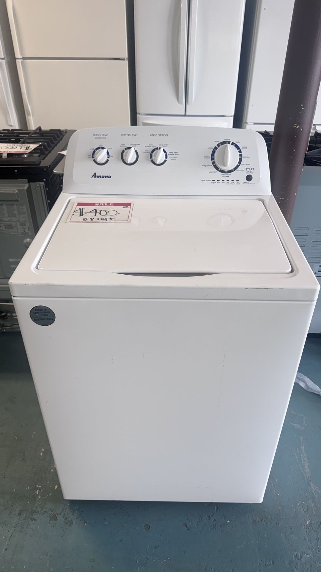 Amana Top Load Washer 20% Off