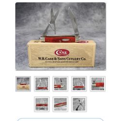 Case Xx Vintage 1996 622 Red Jigged Bone 