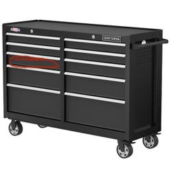 CRAFTSMAN 2000 Series 52-in W x 37.5-in H 10 -Drawer Steel Rolling Tool Cabinet ( Black)