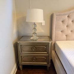 Wood Nightstands – Set of 2